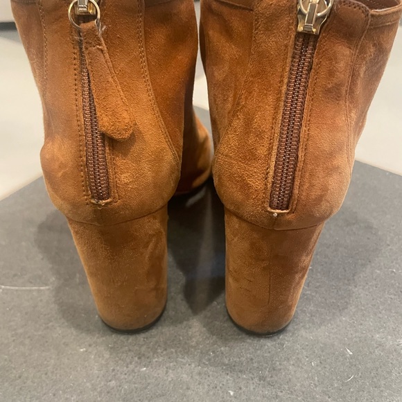 Aquazarra Brown Suede Ankle Booties Size 38.5 - Picture 5 of 13